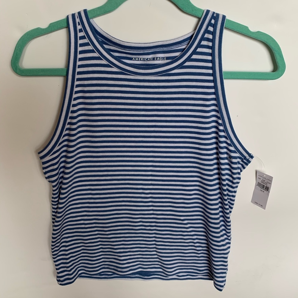 Striped American Eagle Tank Top